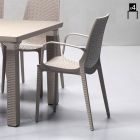 Geflochtener Stuhl aus Technopolymer Made in Italy 4 Stück - Erminia Viadurini