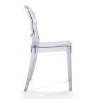 Stapelbarer Stuhl für den Innen- oder Außenbereich aus transparentem Polycarbonat – Pianeta Viadurini