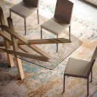 Design-Wohnstuhl aus Kunstleder made in Italy, Soliera Viadurini