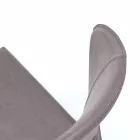 Moderner Wohnstuhl, komplett mit Kunstleder bezogen, Accadia, 4 Stück Viadurini