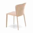 Moderner Wohnstuhl, komplett mit Kunstleder bezogen, Accadia, 4 Stück Viadurini