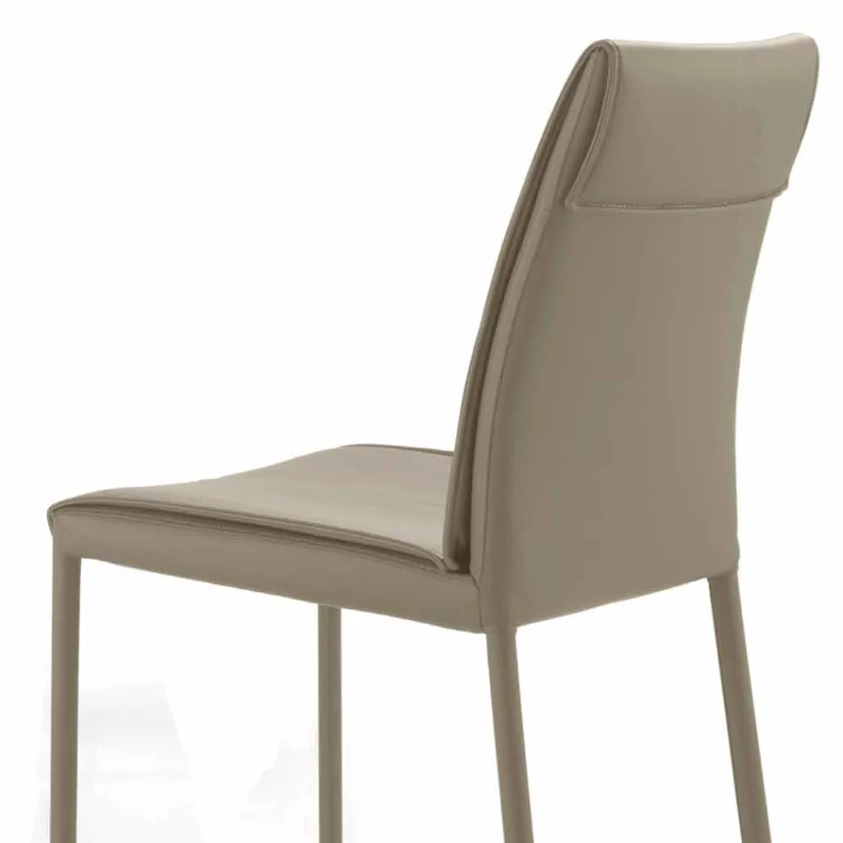 Moderner gepolsterter und gepolsterter Wohnstuhl, hergestellt in Italien – Monnalisa Viadurini