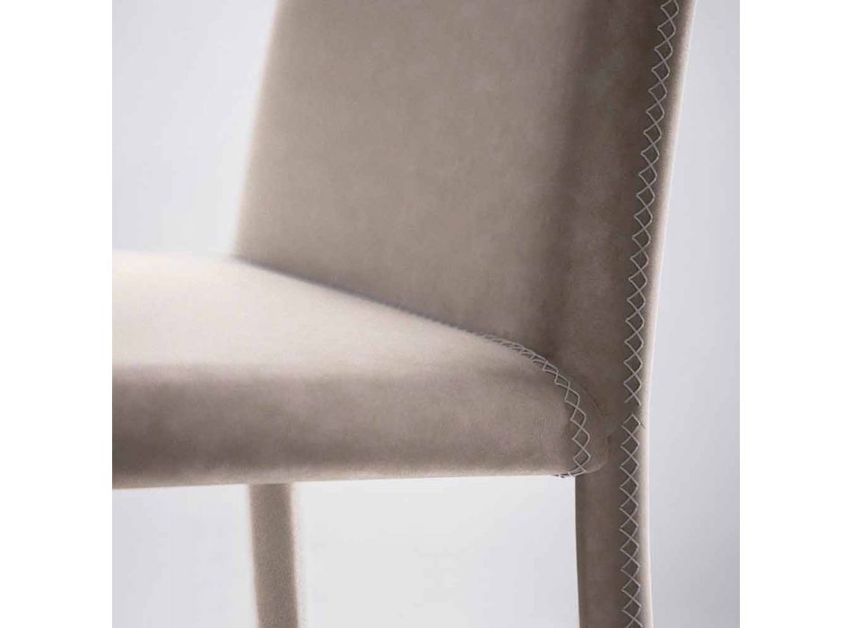 Moderner Wohnstuhl aus Kunstleder made in Italy, Gazzola Viadurini