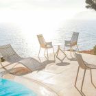 Loungesessel mit Armlehnen für den Außenbereich aus Kunststoff 4 Stück - Ibiza von Vondom Viadurini