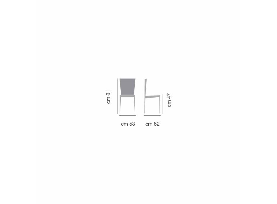 Moderner Stuhl mit drehbarem Spinnenfuß aus Stoff oder Leder – Bardella Viadurini