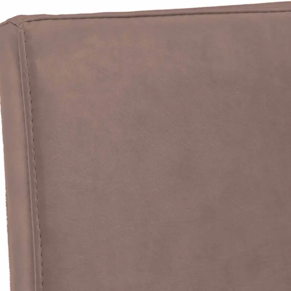 Moderner Stuhl aus Leder oder Kunstleder für Esszimmer oder Maha-Küche Viadurini