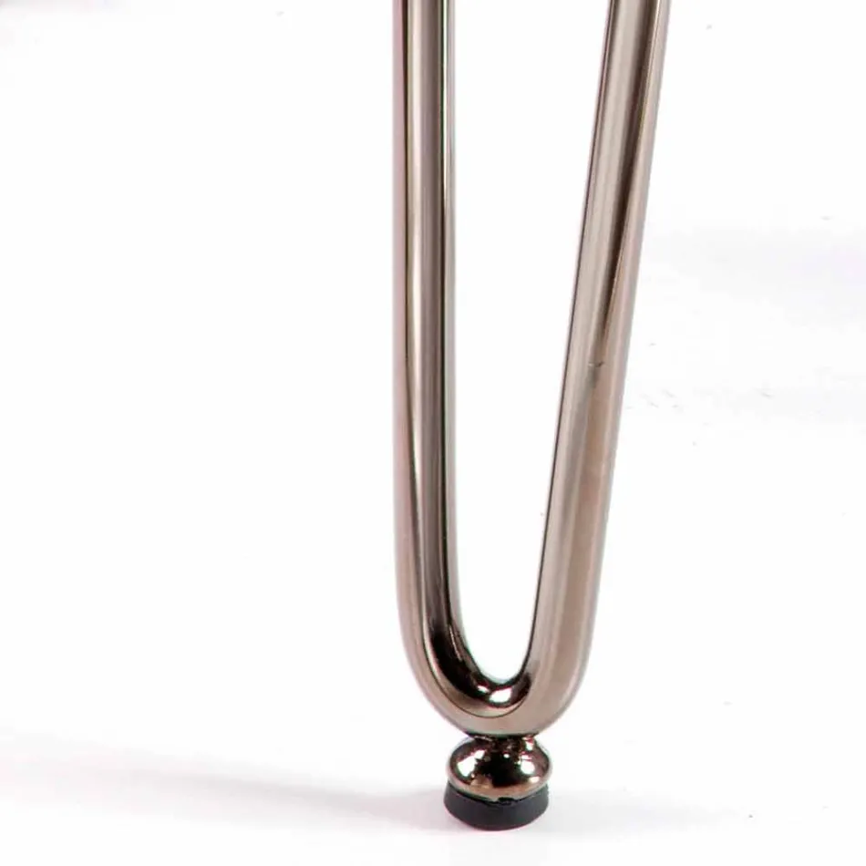 Moderner Stuhl aus Leder oder Kunstleder für Esszimmer oder Maha-Küche Viadurini