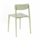 Moderner Stuhl aus farbigem Polypropylen, stapelbar, 4 Stück - Tierra Viadurini