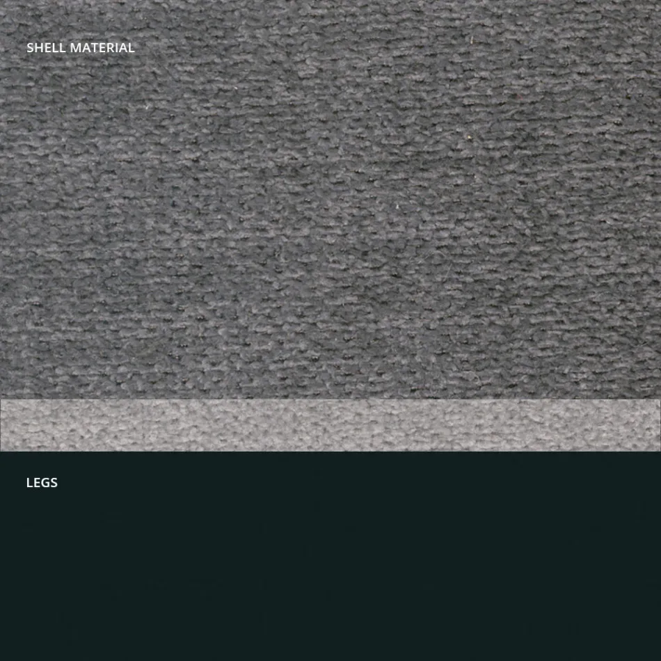 Moderner Stuhl aus Stoff und dreieckigen Beinen, hergestellt in Italien, Oriella Viadurini