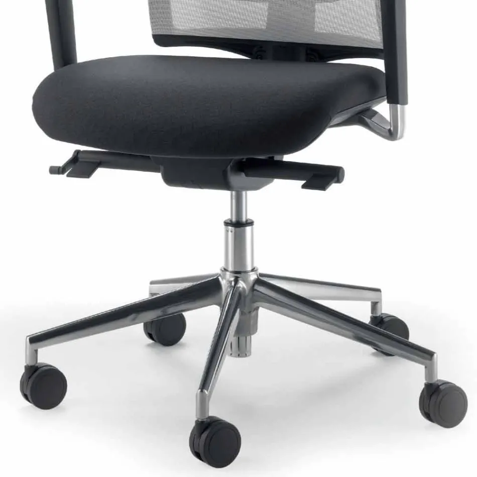 Operativer und halb Chefsessel aus Stoff hergestellt in Italien Mina Viadurini