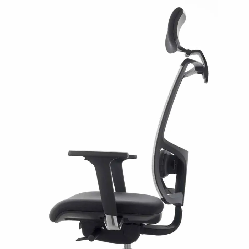 Operativer und halb Chefsessel aus Stoff hergestellt in Italien Mina Viadurini