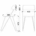 Handgefertigter Esszimmerstuhl aus Holz und Stahl Made in Italy - Valencia Viadurini