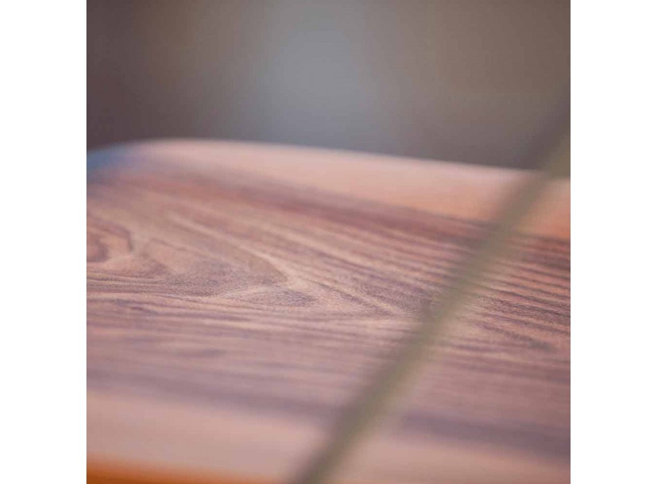 Handgefertigter Esszimmerstuhl aus Holz und Stahl Made in Italy - Valencia Viadurini