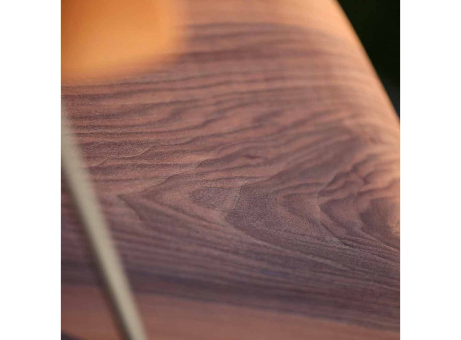 Handgefertigter Esszimmerstuhl aus Holz und Stahl Made in Italy - Valencia Viadurini
