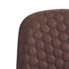 Esszimmerstuhl aus Mikrofaser und mattschwarzem Metall 4-teilig - Jake Viadurini