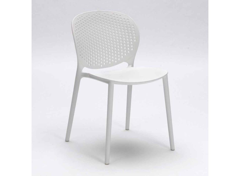 Stuhl aus Polypropylen im modernen Design Blake, 4 Stück Viadurini