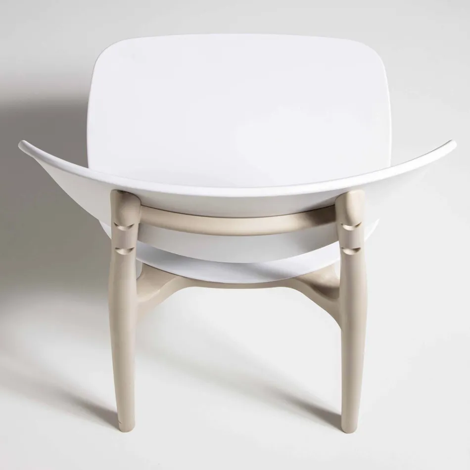 Stapelbarer Esszimmerstuhl aus Polypropylen, 4 Stück - Zagreb Viadurini