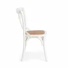 Esszimmerstuhl aus Rattan und Holz Klassisches Design Homemotion - Meridia Viadurini