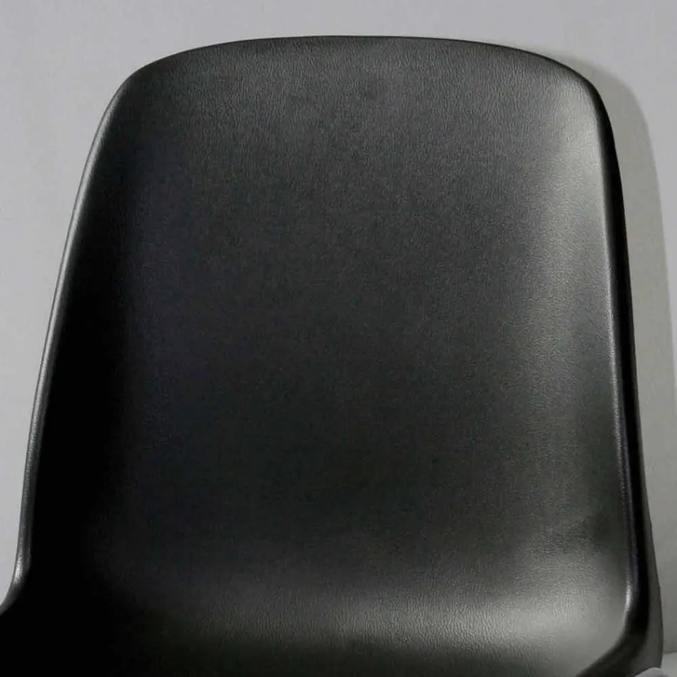 Besprechungsstuhl oder moderner Konferenzraum aus Metall und schwarzem ABS - Zetica Viadurini