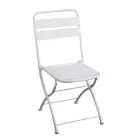 Klappbarer Gartenstuhl ganz aus Metall - Schleife Viadurini