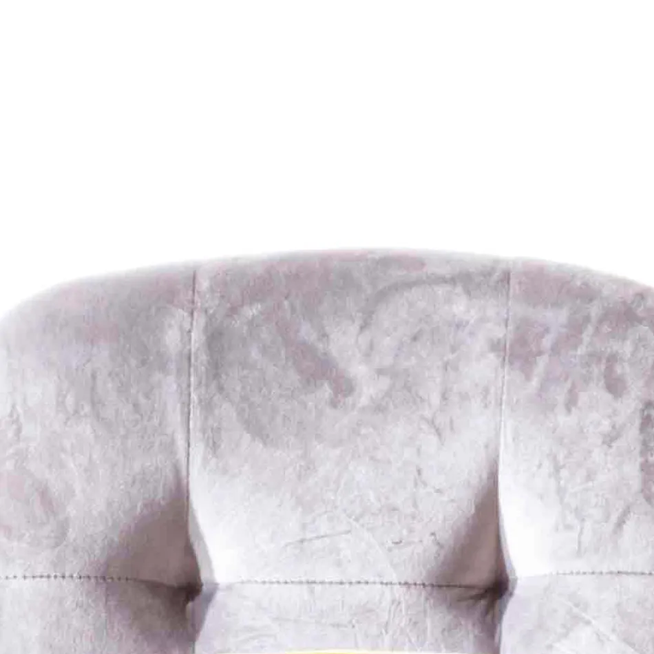 Fleckenresistenter, samtgepolsterter Esszimmerstuhl, 4 Stück - Kylie Viadurini