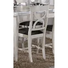 Esszimmerstuhl aus Holz und Stoff im klassischen Stil Made in Italy - Helisa Viadurini