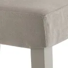 Esszimmerstuhl aus Mikrofaser und Holz Made in Italy 2 Stück - Simonella Viadurini