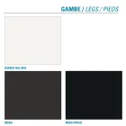 Wohnzimmerstuhl aus Metall und Mikrofasersitz Made in Italy, 2 Stück - Fabiola Viadurini