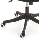 Bürostuhl mit Kopfstütze und Armlehnen aus Stahl und Netzgewebe - Amolia Viadurini