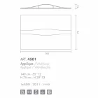 Selene Art &amp; Light Applikation mit texturierten Panels 140xH75 cm Viadurini