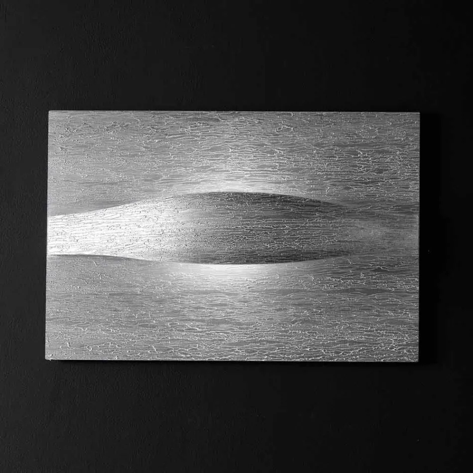 Selene Art &amp; Light Applikation mit handgefertigten Strukturpaneelen Viadurini