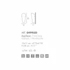 Selene Bloom handgemachte Glaswandleuchte in Italien 12x11 H 28 cm Viadurini