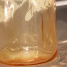 Selene Bossa Nova Tischlampe Ø10 H 26cm aus geblasenem Braunglas Viadurini