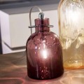 Selene Bossa Nova Tischlampe Ø11 H16cm,  geblasenes Glas, Amethyst