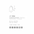 Selene Bossa Nova Tischlampe Ø15 H 21 cm aus geblasenem Braunglas Viadurini