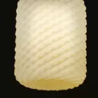 Selene Domino mundgeblasene Glas Pendelleuchte Ø21 H 27/140 cm Viadurini