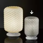Selene Domino Tischleuchte Ø15 H22cm, mundgeblasenes Glas Viadurini