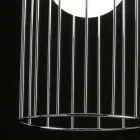 Selene Kluvì mundgeblasene Glas Pendelleuchte Ø19 H 27 / 150cm Viadurini