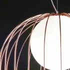 Selene Kluvì mundgeblasene Glas Pendelleuchte Ø54 H 70 / 200cm Viadurini