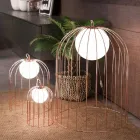 Selene Kluvì Design Tischlampe aus geblasenem Glas Ø54 H 70cm Viadurini