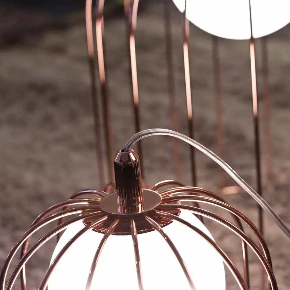 Selene Kluvì Design Tischlampe aus geblasenem Glas Ø54 H 70cm Viadurini