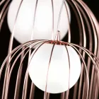 Selene Kluvì Design Tischlampe aus geblasenem Glas Ø54 H 70cm Viadurini