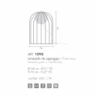 Selene Kluvì Design Tischlampe aus geblasenem Glas Ø54 H 70cm Viadurini