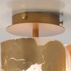 Selene Papiro Deckenlampe in Kristall Ø15 H30cm, hergestellt in Italien Viadurini