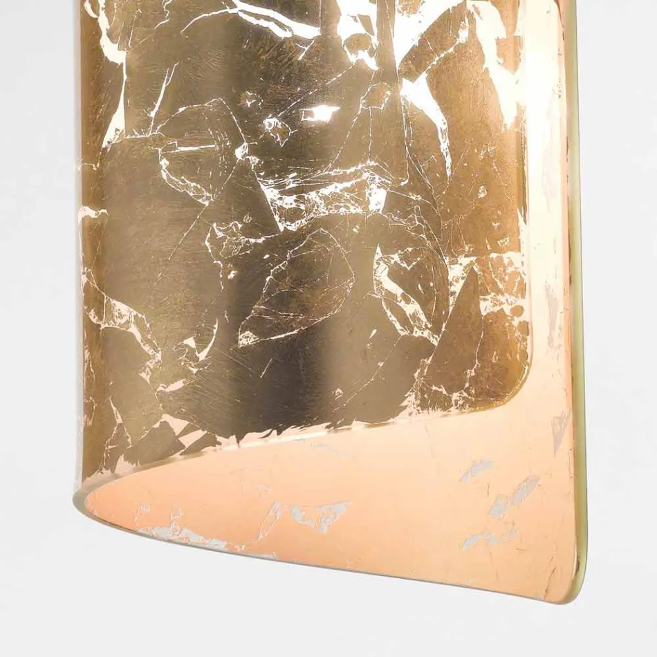 Selene Papiro Deckenlampe in Kristall Ø15 H30cm, hergestellt in Italien Viadurini