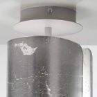 Selene Papiro Deckenlampe in Kristall Ø15 H30cm, hergestellt in Italien Viadurini