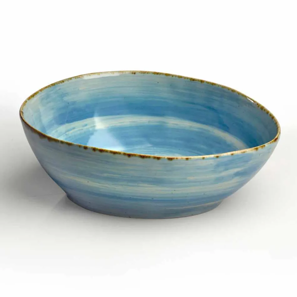 Service 12 Rechteckige und runde Farbtafeln Modernes Design in Steinzeug - Simba Viadurini