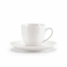 Set mit 18 Teetassen mit Zuckerdose und Porzellantablett - Luzern Viadurini