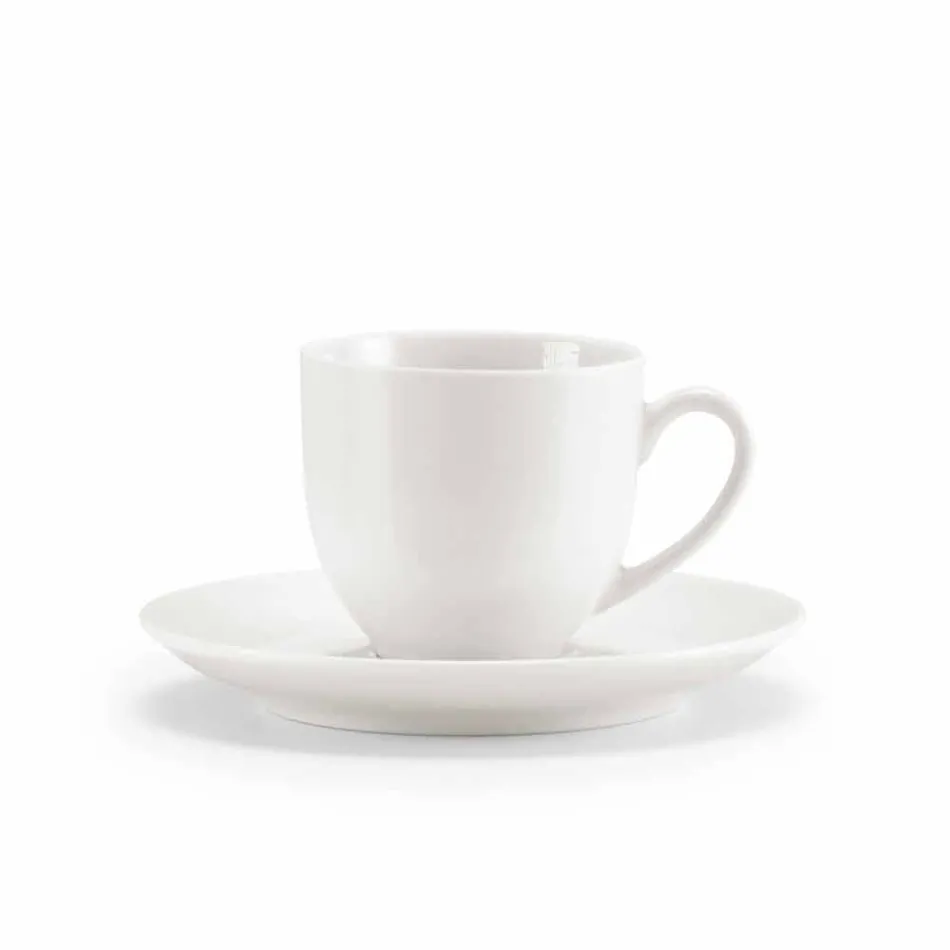 Set mit 18 Teetassen mit Zuckerdose und Porzellantablett - Luzern Viadurini