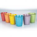 Farbiges Keramik-Wasserglas-Set und 12-teiliger Rand - Abruzzen